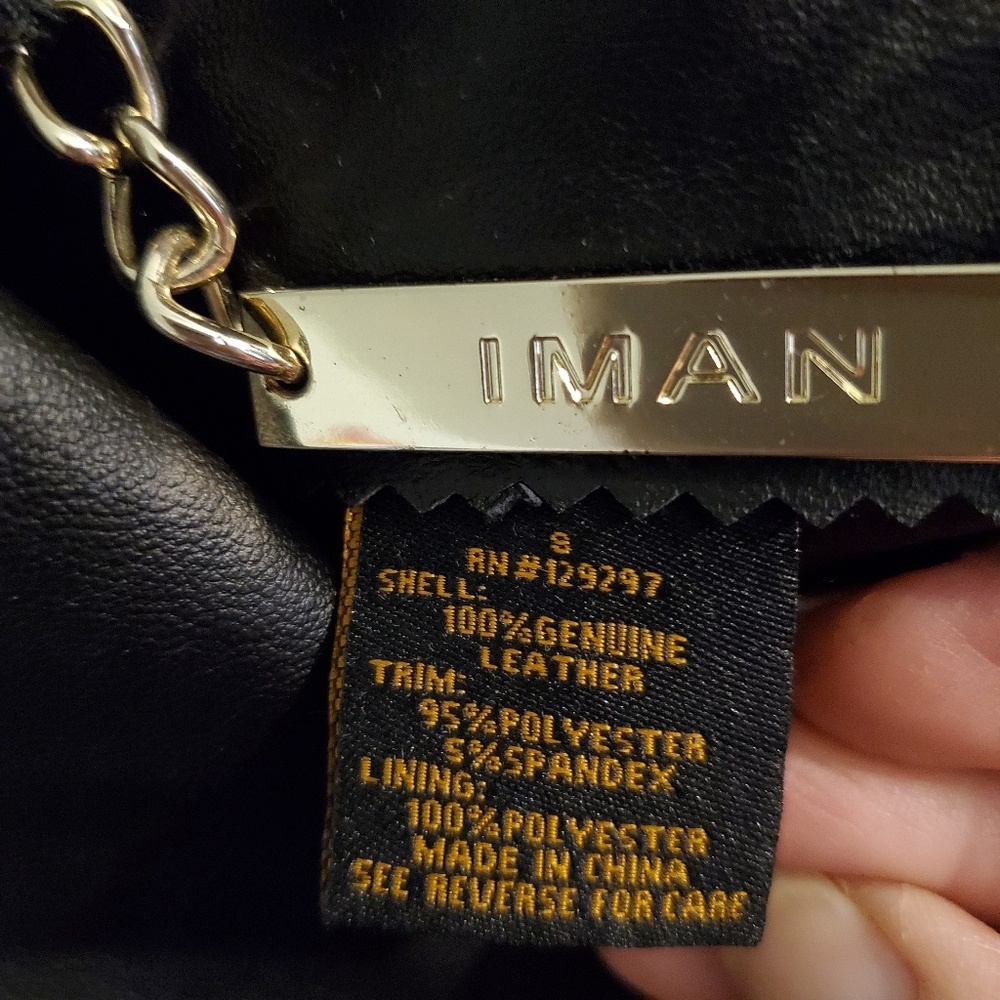 Lamb leather black jacket small - Picture 6 of 8